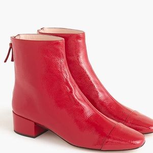 J.Crew Red Ankle boot